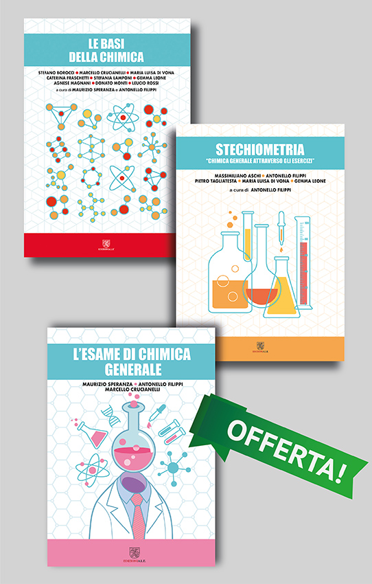 Offerta – Le basi della chimica – Stechiometria – Esame di chimica generale  – Edizioni ALE
